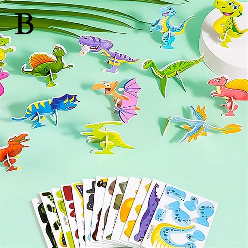 Insect 3D Puzzle Cartoon Assembled Children's Fun Crafts Stationery Store Bestselling Small Puzzle Pieces
